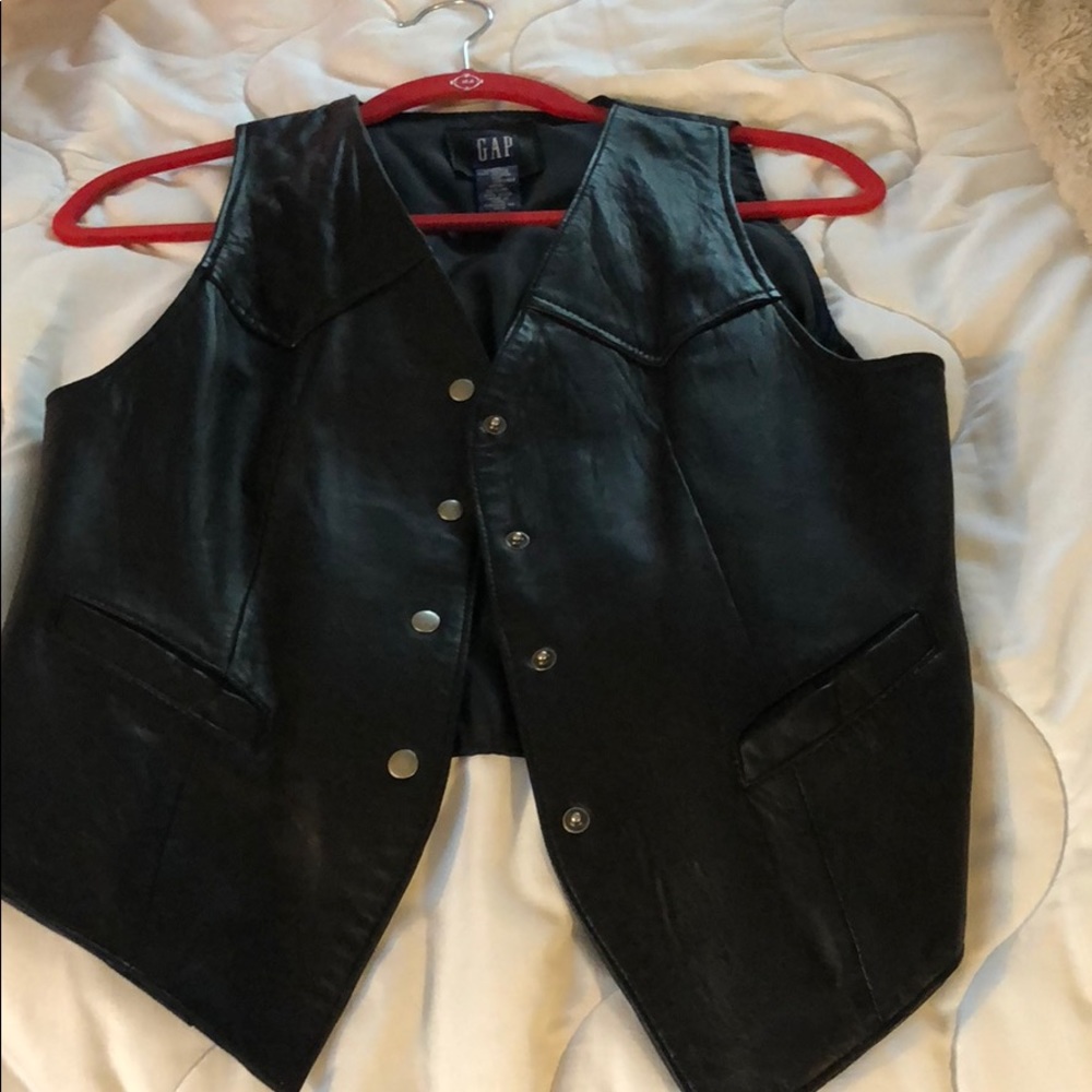 Gap Leather vest